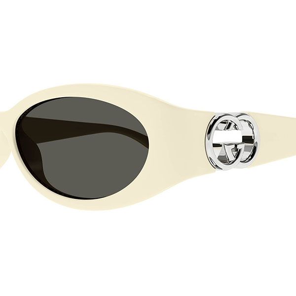 Kính Mát Nữ Gucci Oval Ladies Sunglasses GG1660S 004 Màu Kem - Kính mắt - Vua Hàng Hiệu