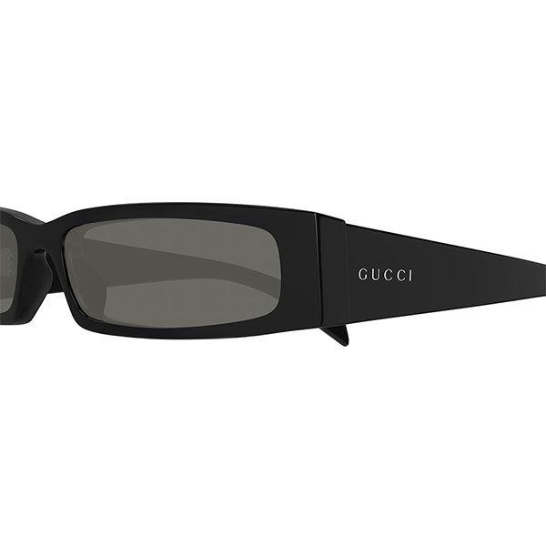 Kính Mát Nam Gucci Shiny Black Rectangular Sunglasses GG1778S 001 Màu Đen - Kính mắt - Vua Hàng Hiệu