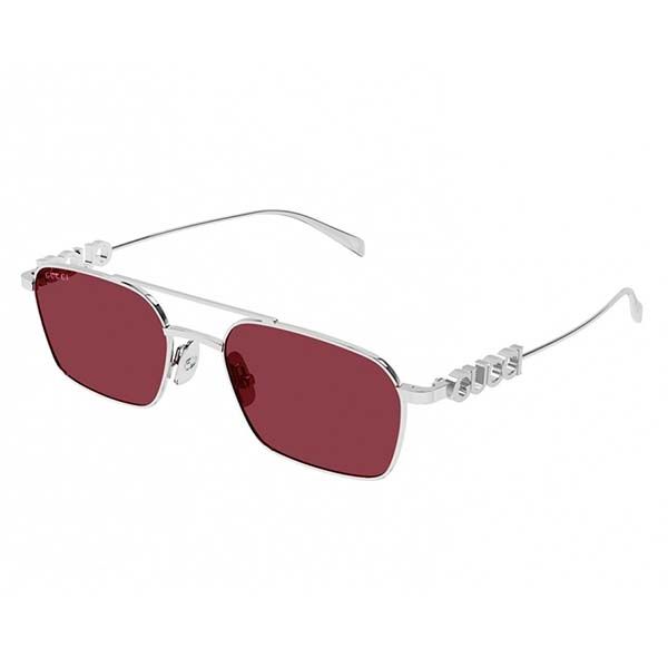 Kính Mát Nữ Gucci GG1804S 004 Silver Red Sunglasses Màu Bạc Đỏ - Kính mắt - Vua Hàng Hiệu