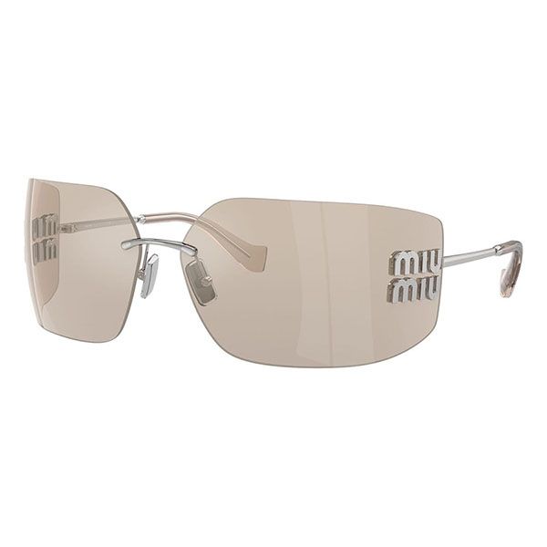 Kính Mát Nữ Miu Miu Rimless Runway MU 54YS 1BC10F Màu Nâu Nhạt - Kính mắt - Vua Hàng Hiệu