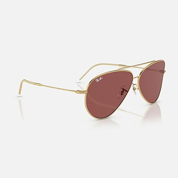 Kính Mát Rayban Lenny Kravitz X Aviator Reverse BR0101S 001 Màu Tím Vàng - Kính mắt - Vua Hàng Hiệu