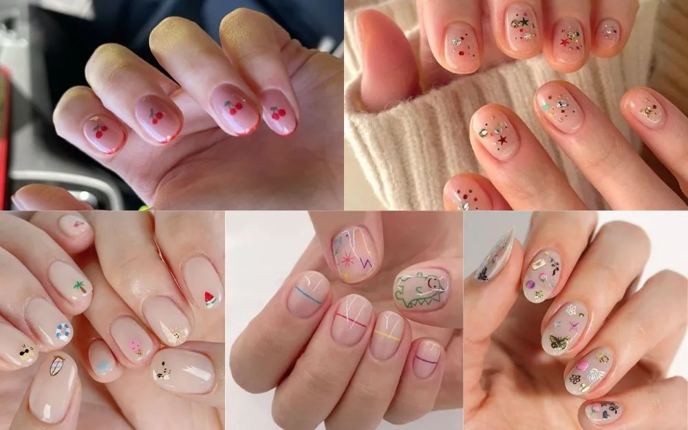 100+ Mẫu Nail Cute Cho Móng Ngắn: Xinh Xắn, Bắt Trend 2025