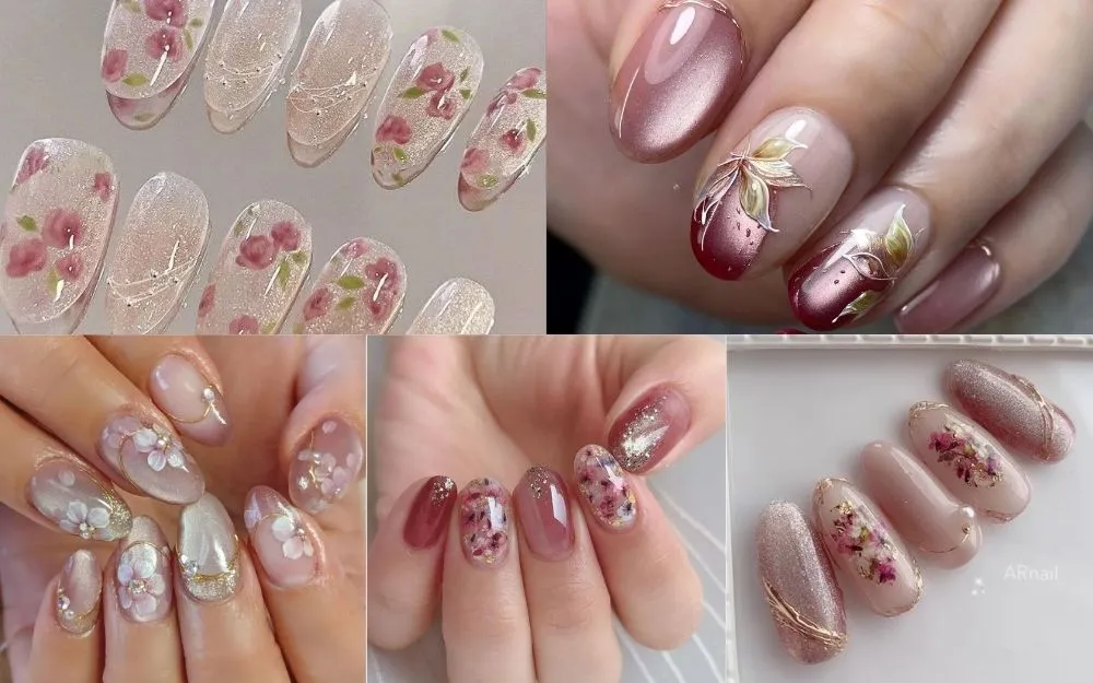 Top 100+ Mẫu Nail Hoa Nữ Tính, Năng Động, Hot Trend