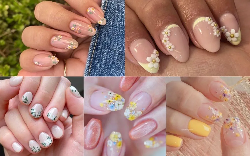 Top 100+ Mẫu Nail Hoa Nữ Tính, Năng Động, Hot Trend
