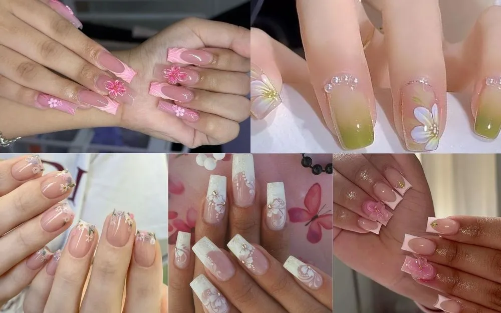 Top 100+ Mẫu Nail Hoa Nữ Tính, Năng Động, Hot Trend