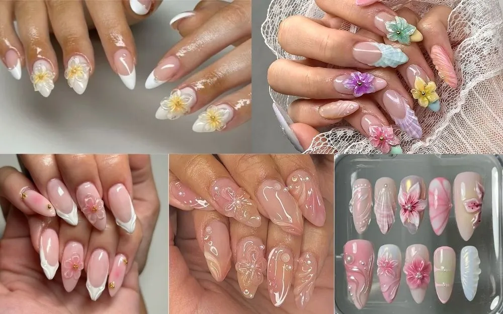 Top 100+ Mẫu Nail Hoa Nữ Tính, Năng Động, Hot Trend