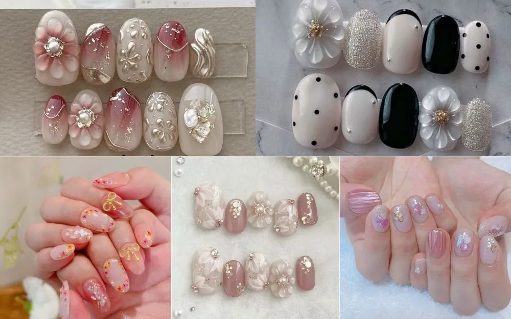 Top 100+ Mẫu Nail Hoa Nữ Tính, Năng Động, Hot Trend