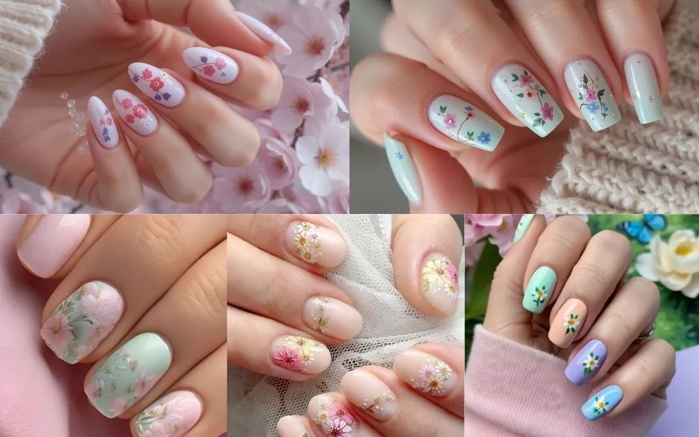 Top 100+ Mẫu Nail Hoa Nữ Tính, Năng Động, Hot Trend