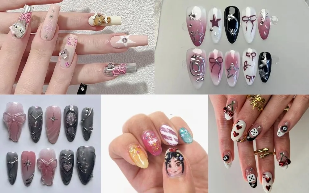 Top 100+ Mẫu Nail Hoạt Hình Đáng Yêu, Bắt Trend Năm 2025