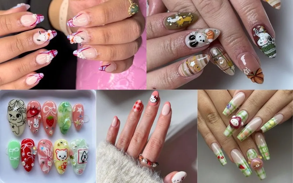 Top 100+ Mẫu Nail Hoạt Hình Đáng Yêu, Bắt Trend Năm 2025