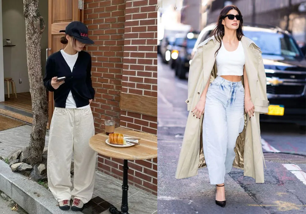 5 cách phối đồ với barrel jeans ấn tượng, xu hướng năm 2025