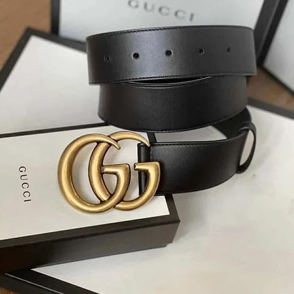 Thắt Lưng Gucci Belts Da Trơn Mặt Sần Bản 4cm Màu Đen Size 100 - Thắt lưng - Vua Hàng Hiệu