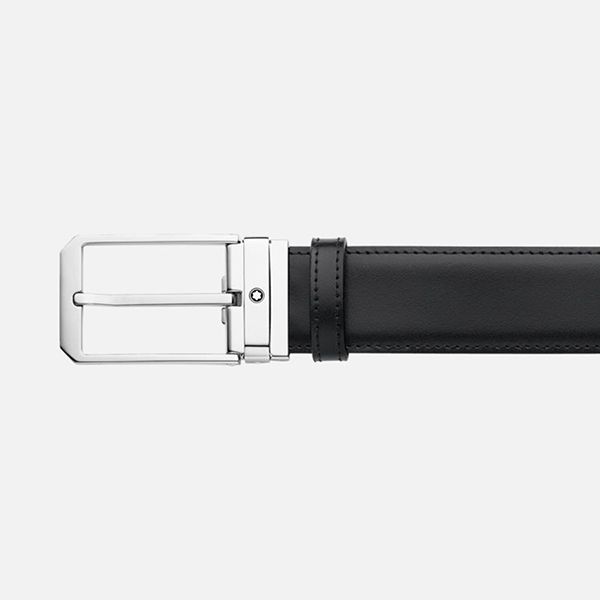 Thắt Lưng Nam Montblanc Reversible Leather Belt 124383 Black/Brown 35mm Hai Mặt Màu Đen/Nâu - Thắt lưng - Vua Hàng Hiệu