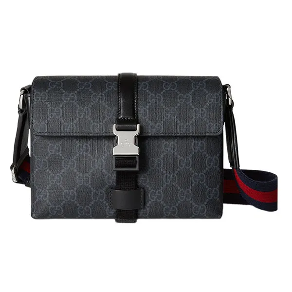 Túi Đeo Chéo Nam Gucci GG Black Mini Bag 816953 FAD8C 1049 Màu Đen - Túi xách - Vua Hàng Hiệu