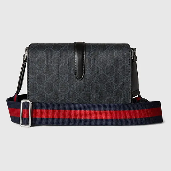 Túi Đeo Chéo Nam Gucci GG Black Mini Bag 816953 FAD8C 1049 Màu Đen - Túi xách - Vua Hàng Hiệu
