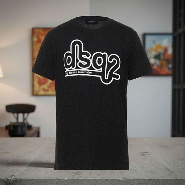 Áo Phông Nam Dsquared2 S74GD0872 S21600 900 Tshrit Màu Đen Size XS - Thời trang - Vua Hàng Hiệu