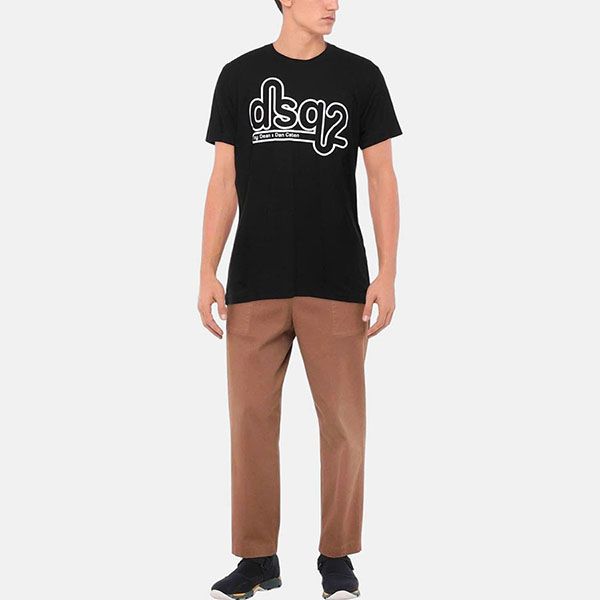 Áo Phông Nam Dsquared2 S74GD0872 S21600 900 Tshrit Màu Đen Size XS - Thời trang - Vua Hàng Hiệu