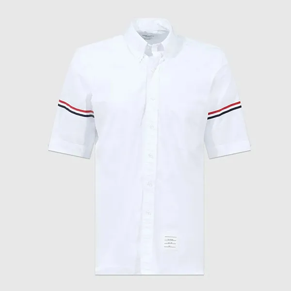 Áo Sơ Mi Nam Thom Browne Oxford Short Sleeve Shirt Màu Trắng Size 2 - Thời trang - Vua Hàng Hiệu