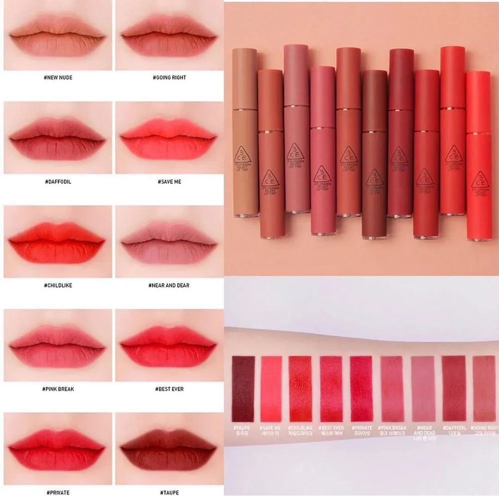 Bảng Màu Son Môi 3CE: Cập Nhật Đầy Đủ Màu Son Hot Trend