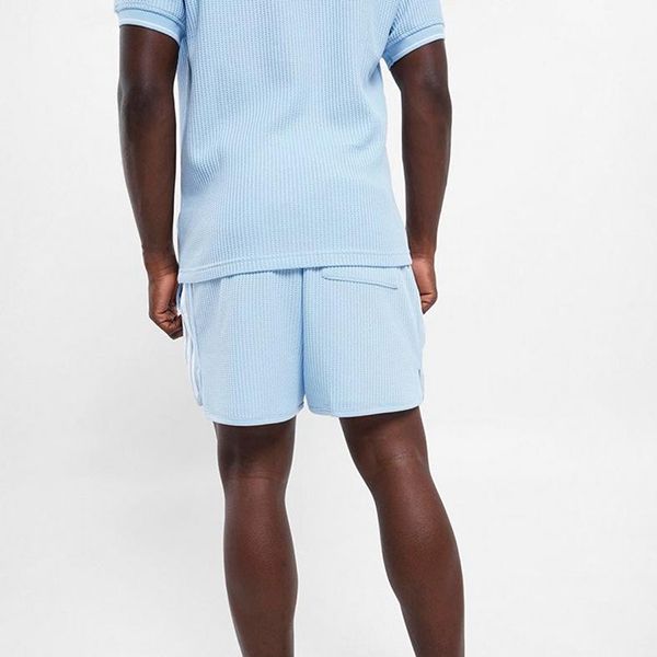 Bộ Quần Áo Cộc Tay Nam Adidas Sprint KC0690/KC0692 Màu Xanh Nhạt Size M (Form Âu) - Thời trang - Vua Hàng Hiệu
