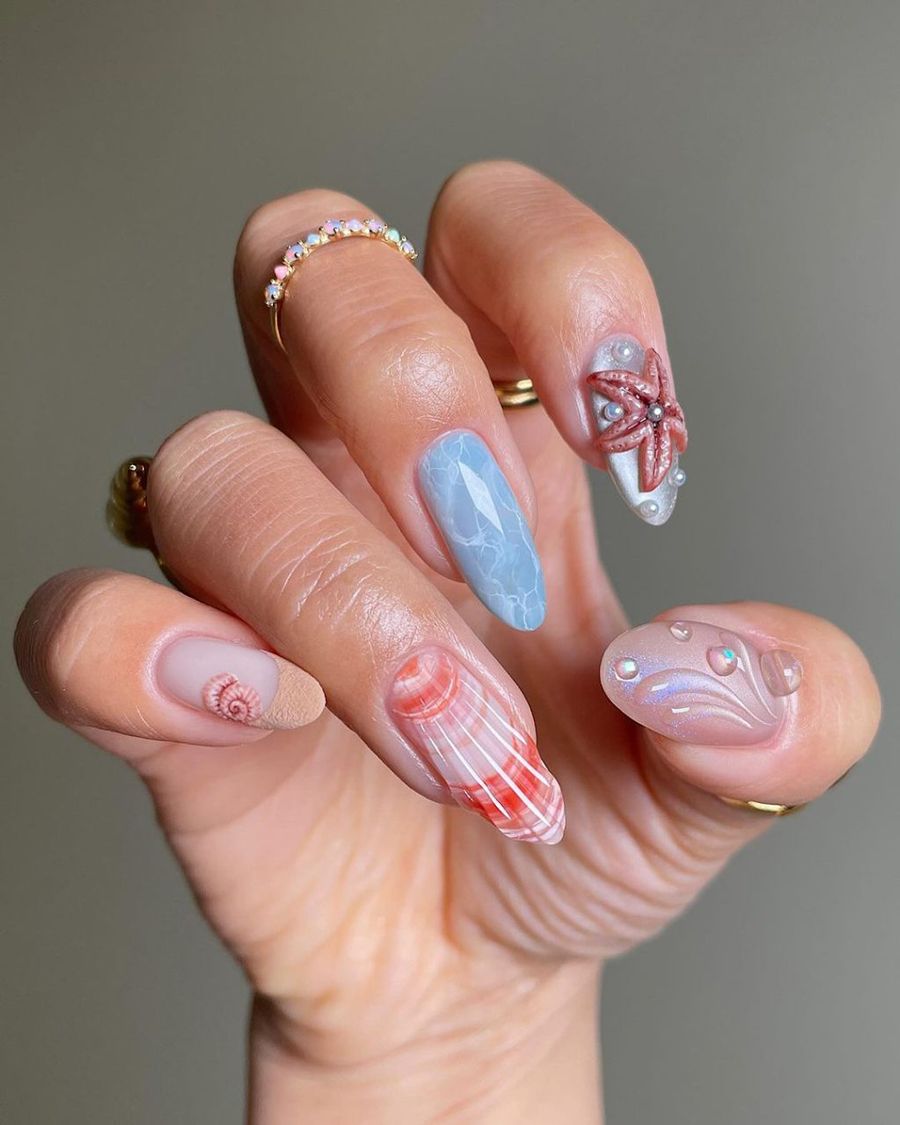 Tự Tin Với 100+ Mẫu Nail Đi Biển Tuyệt Đẹp Cho Mùa Hè 2025