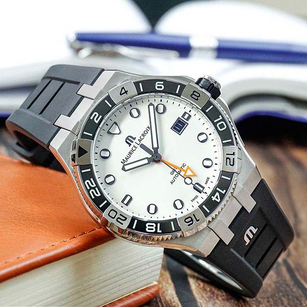 Đồng Hồ Nam Maurice Lacroix Aikon Venturer AI6158-SS001-130-2 Màu Đen - Đồng hồ - Vua Hàng Hiệu