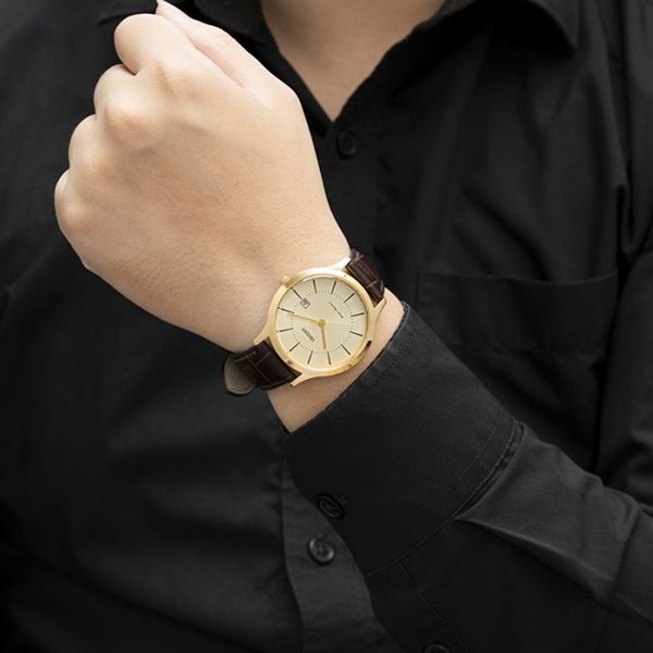 Đồng Hồ Nam Orient Quartz Watch RF-QD0003G10B BHQT Màu Nâu/Vàng - Đồng hồ - Vua Hàng Hiệu