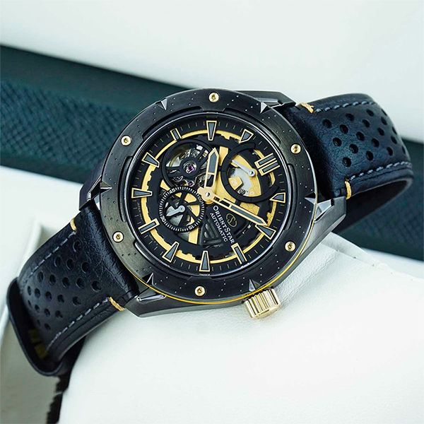 Đồng Hồ Nam Orient Star Avant Garde Skeleton RK-AV0A05B Màu Đen Vàng - Đồng hồ - Vua Hàng Hiệu