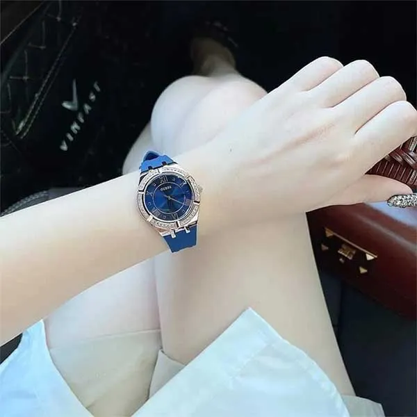 Đồng Hồ Nữ Guess Quartz Gold Tone GW0034L4 Màu Vàng - Xanh - Đồng hồ - Vua Hàng Hiệu