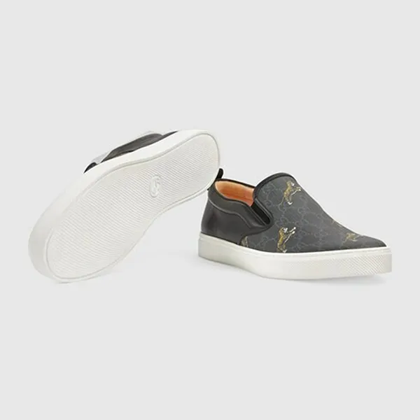 Giày Lười Nam Gucci GG Slip-On Tigers 407362-G0K10-1101 Màu Đen Size 42 - Giày - Vua Hàng Hiệu