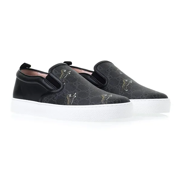 Giày Lười Nam Gucci GG Slip-On Tigers 407362-G0K10-1101 Màu Đen Size 42 - Giày - Vua Hàng Hiệu