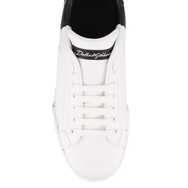 Giày Sneaker Nam Dolce & Gabbana D&G Portofino CS1788AI053HN821 Màu Đen Trắng Size 39.5 - Giày - Vua Hàng Hiệu