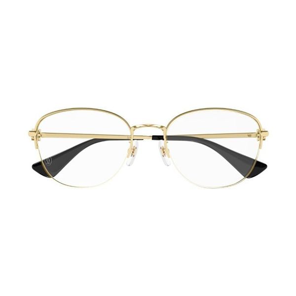 Gọng Kính Nữ Cartier CT0415OA 001 Màu Vàng Gold - Kính mắt - Vua Hàng Hiệu