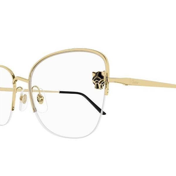 Gọng Kính Nữ Cartier CT0447O 001 Màu Vàng Gold - Kính mắt - Vua Hàng Hiệu