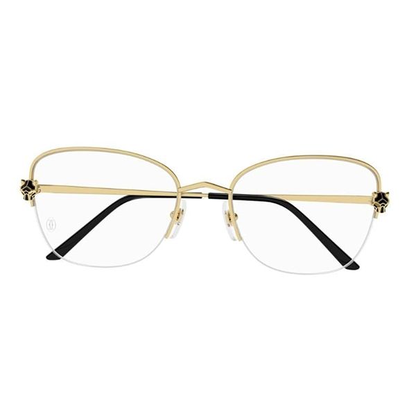 Gọng Kính Nữ Cartier CT0447O 001 Màu Vàng Gold - Kính mắt - Vua Hàng Hiệu