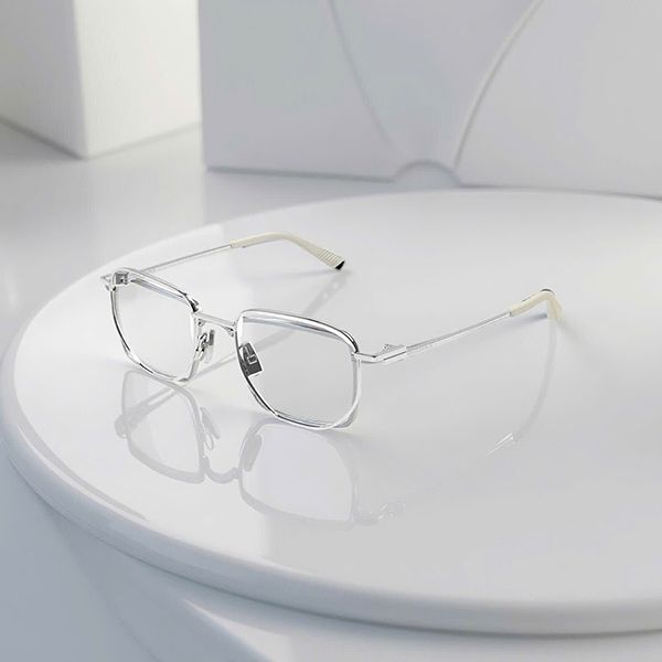 Kính Mắt Cận Bottega Veneta BV1301O 002 Eyeglasses Màu Bạc - Kính mắt - Vua Hàng Hiệu
