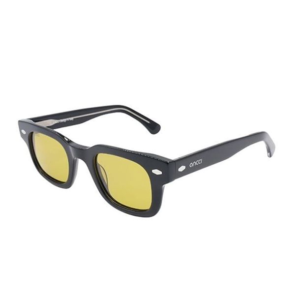 Kính Mát Unisex Ancci AT8787 C1-1 Sunglasses Màu Đen Vàng - Kính mắt - Vua Hàng Hiệu