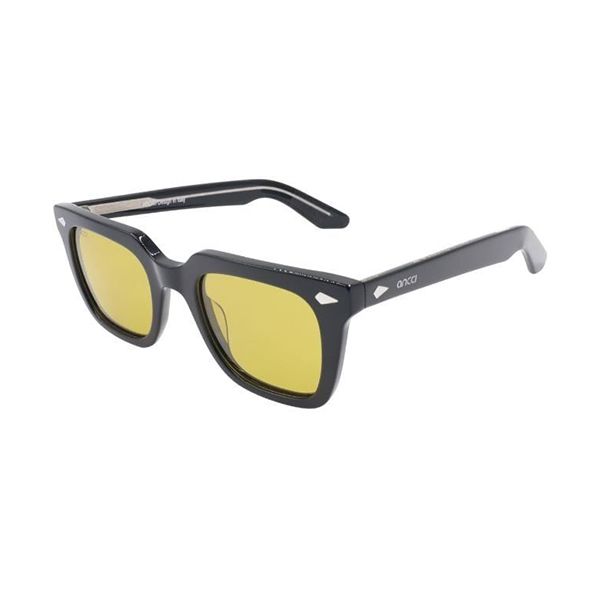Kính Mát Unisex Ancci Sunglasses AT8777 C1-1 Màu Đen Vàng - Kính mắt - Vua Hàng Hiệu