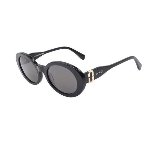 Kính Mát Unisex Ancci Sunglasses AT8935 C1 Màu Đen - Kính mắt - Vua Hàng Hiệu