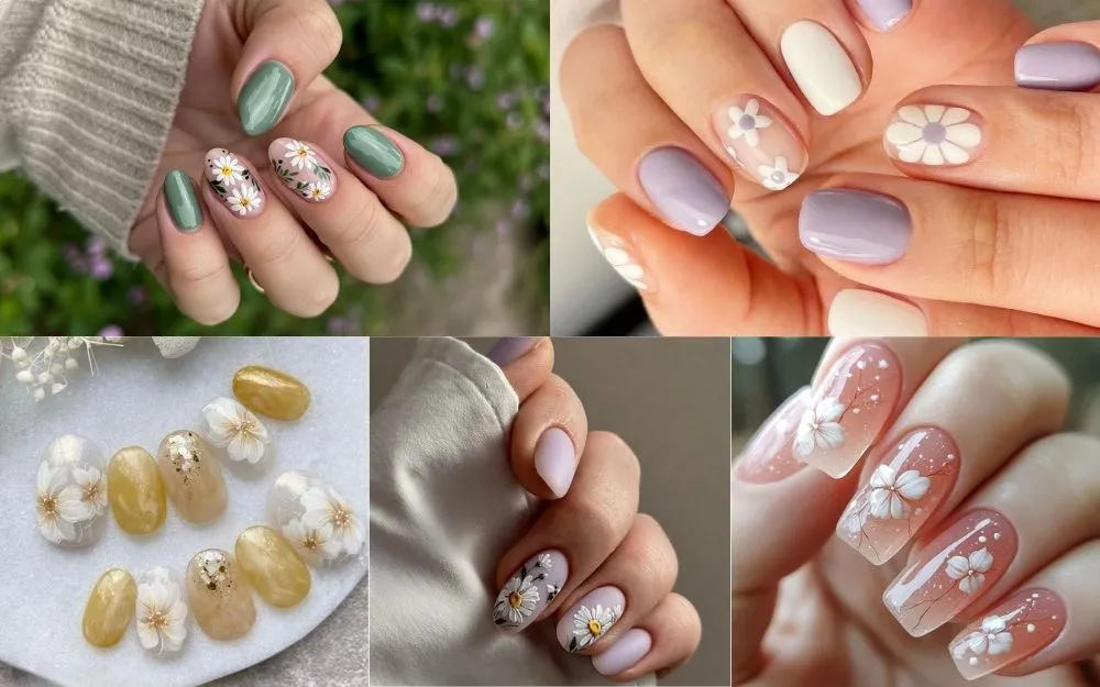 Top 100+ Mẫu Nail Hoa Nữ Tính, Năng Động, Hot Trend
