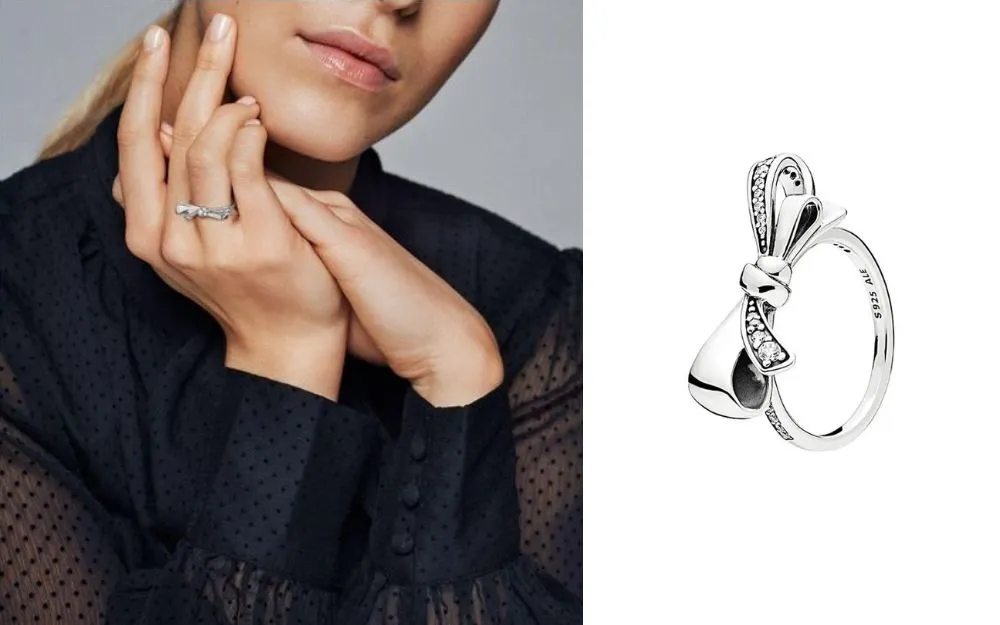 Tổng Hợp 04 Mẫu Nhẫn Pandora Nơ Xinh Xắn, Bán Chạy Năm 2025