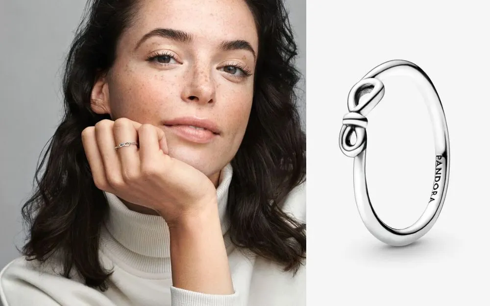 Tổng Hợp 04 Mẫu Nhẫn Pandora Nơ Xinh Xắn, Bán Chạy Năm 2025