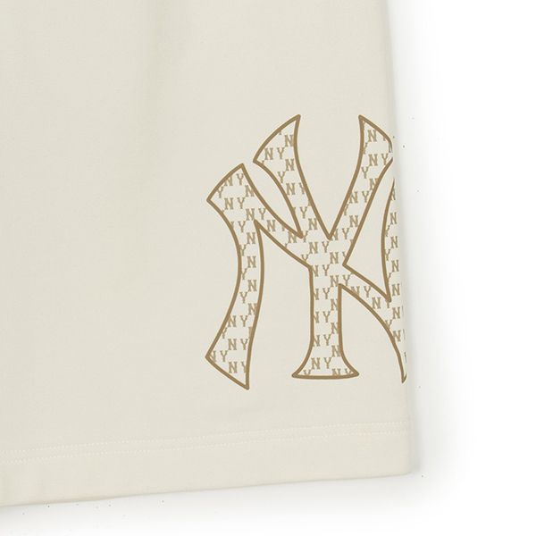 Quần Short MLB Classic Monogram Big Lux New York Yankees 3ASPM0253-50CRS Màu Kem - Thời trang - Vua Hàng Hiệu