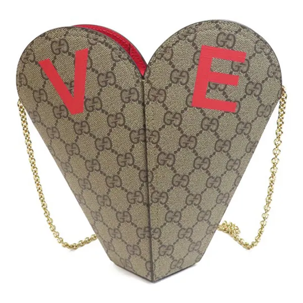 Túi Đeo Chéo Nữ Gucci Chain Shoulder Màu Be - Túi xách - Vua Hàng Hiệu