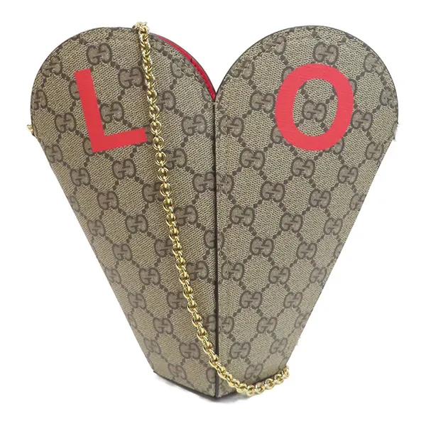 Túi Đeo Chéo Nữ Gucci Chain Shoulder Màu Be - Túi xách - Vua Hàng Hiệu