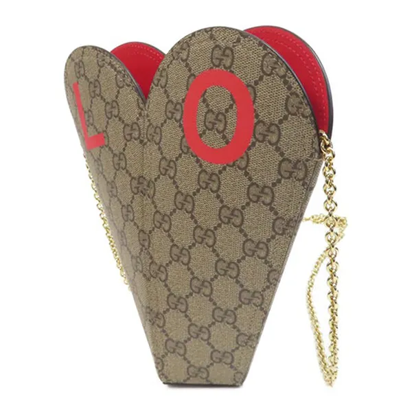 Túi Đeo Chéo Nữ Gucci Chain Shoulder Màu Be - Túi xách - Vua Hàng Hiệu