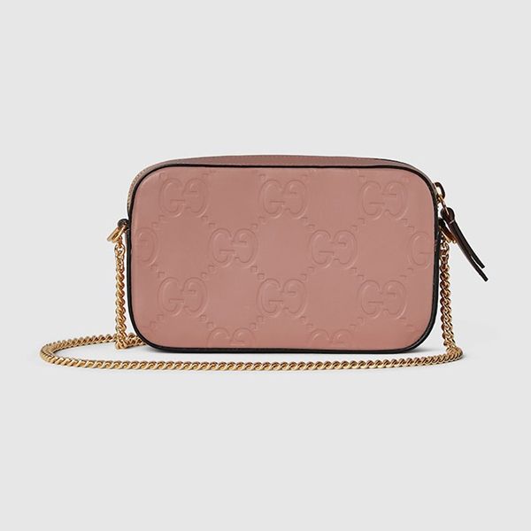 Túi Đeo Chéo Nữ Gucci GG Super Mini Shoulder Bag Rose 781554-AAC1Q-5820 Màu Hồng Beige - Túi xách - Vua Hàng Hiệu