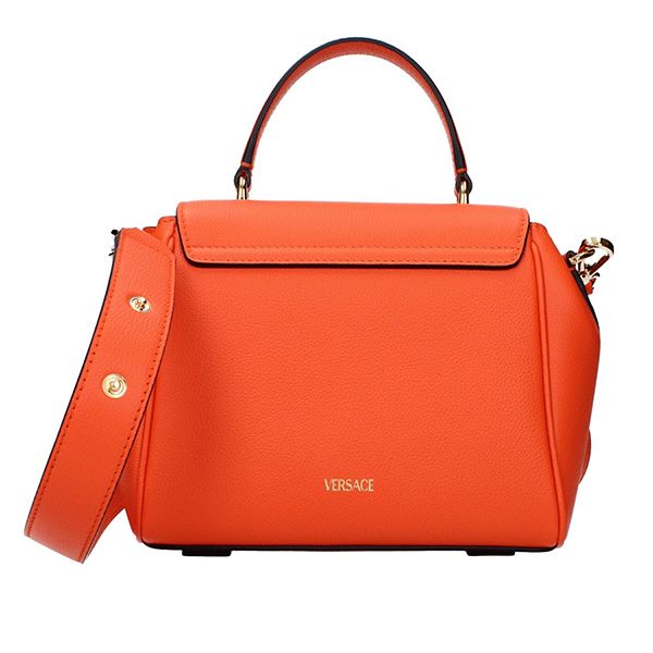 Túi Xách Tay Nữ Versace Hand Bags Women Leather Orange/Spritz Màu Cam - Túi xách - Vua Hàng Hiệu