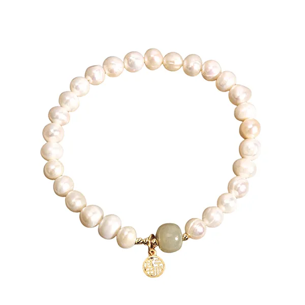 Vòng Đeo Tay Nữ Kya Jewel Ngọc Trai Sweet Jade JB22 Màu Trắng - Trang sức - Vua Hàng Hiệu