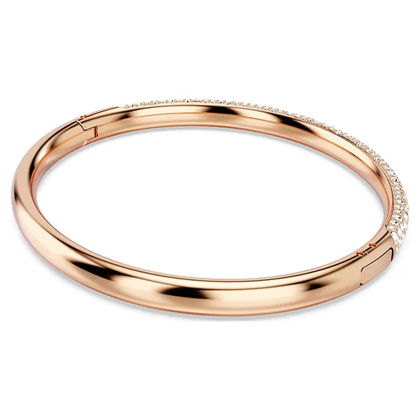 Vòng Đeo Tay Nữ Swarovski 5688610 Meteora Bangle Snow Pavé, White, Rose Gold-tone Plated Màu Vàng Hồng Size S - Trang sức - Vua Hàng Hiệu